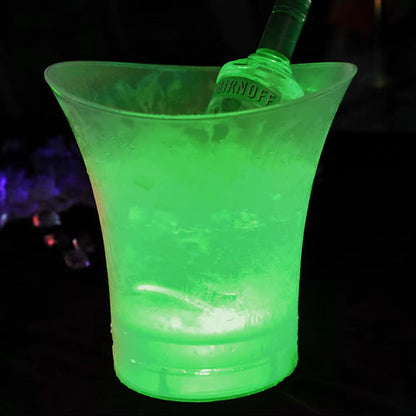 Champagne Beer Bucket 5L LED Light up New Waterproof Plastic LED Ice Bucket
