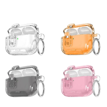 Bracket Airpods Pro3 Earphone Case Soft TPU Compatible with Apple Airpods 4Th Generation Protective Cover Transparent