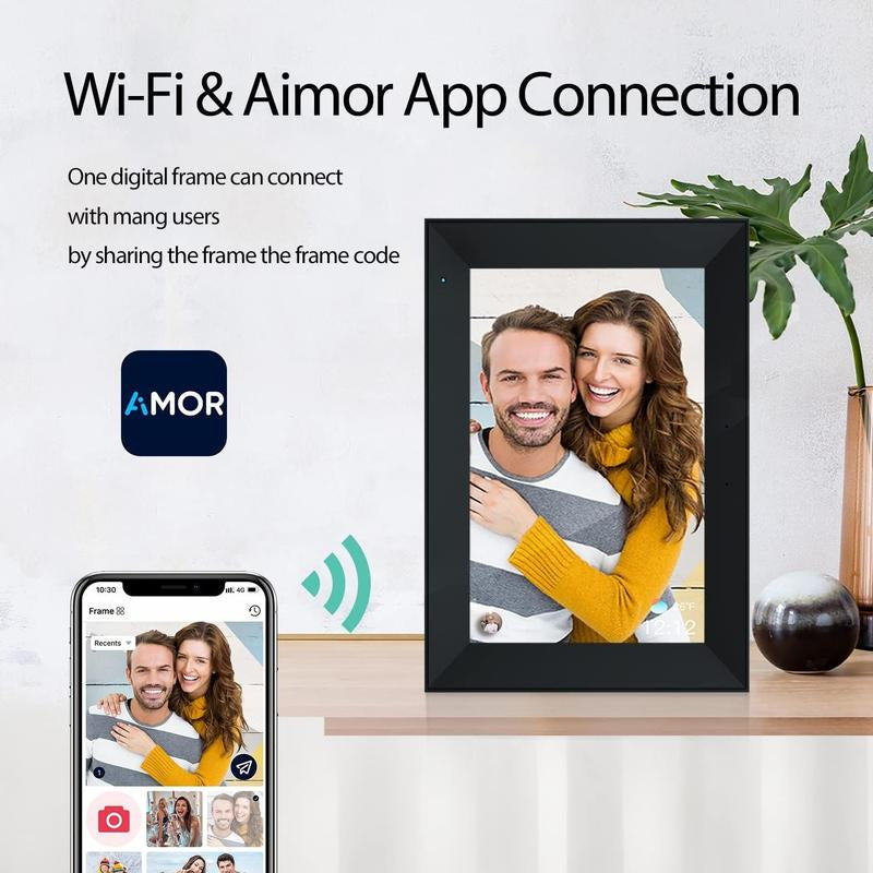 10.1" Wifi Digital Photo Frame with Touch Screen & 32GB Storage - Smart Display for Your Favorite Memories