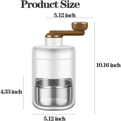 Ice Shaver Household Small Ice Crusher Manual Shaved Ice Milkshake Machine Portable Hand-Cranked Smoothie Machine Kitchen Tools