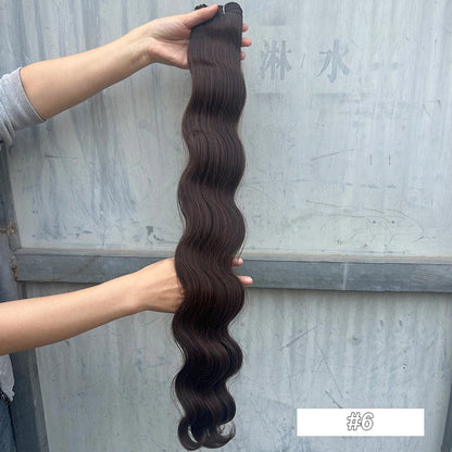 Magicae 30Inch 200g/Pc Chocolate Ombre Brown Orange Blond P27/613 Bio Body Wave Grey High Temperature Synthetic Hair Extension
