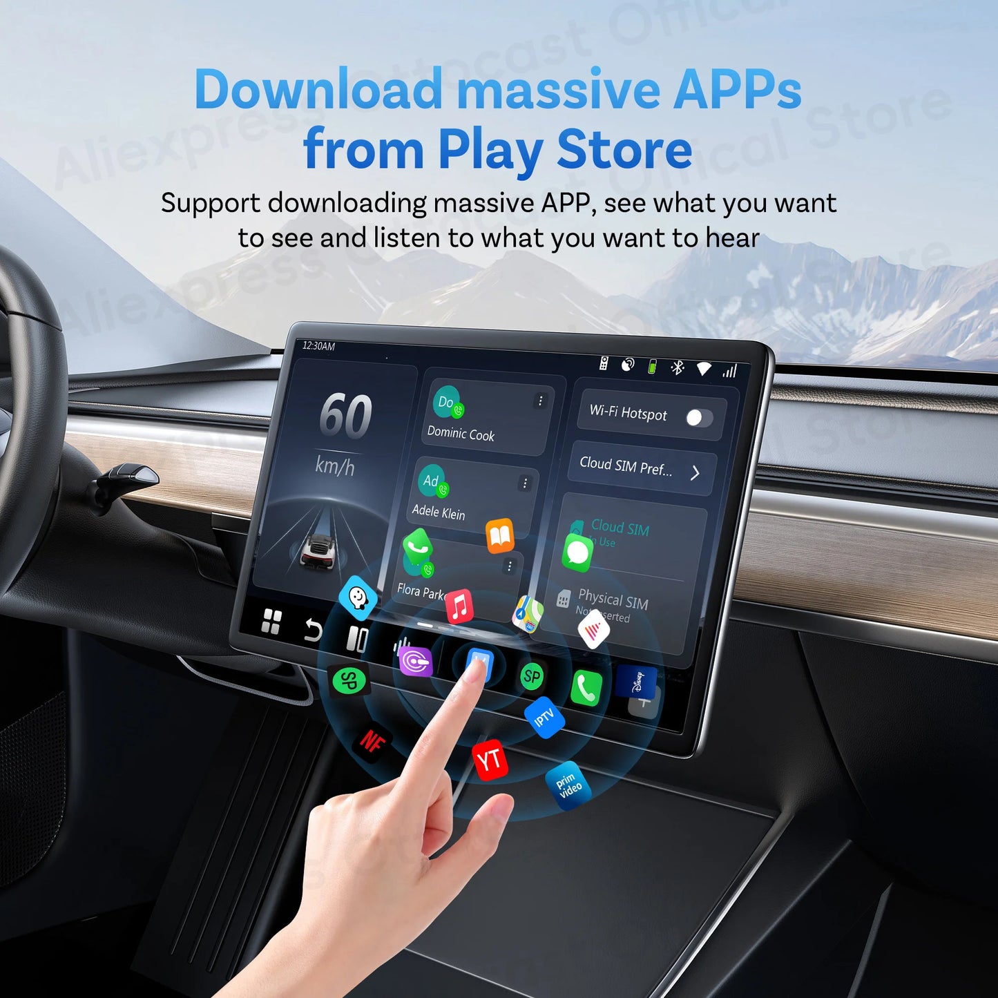 OTTOCAST P3 PRO AI Box Android TV Box for HDMI out Wireless CarPlay Android Auto Car Accessories for Toyota VW Honda Kia Benz