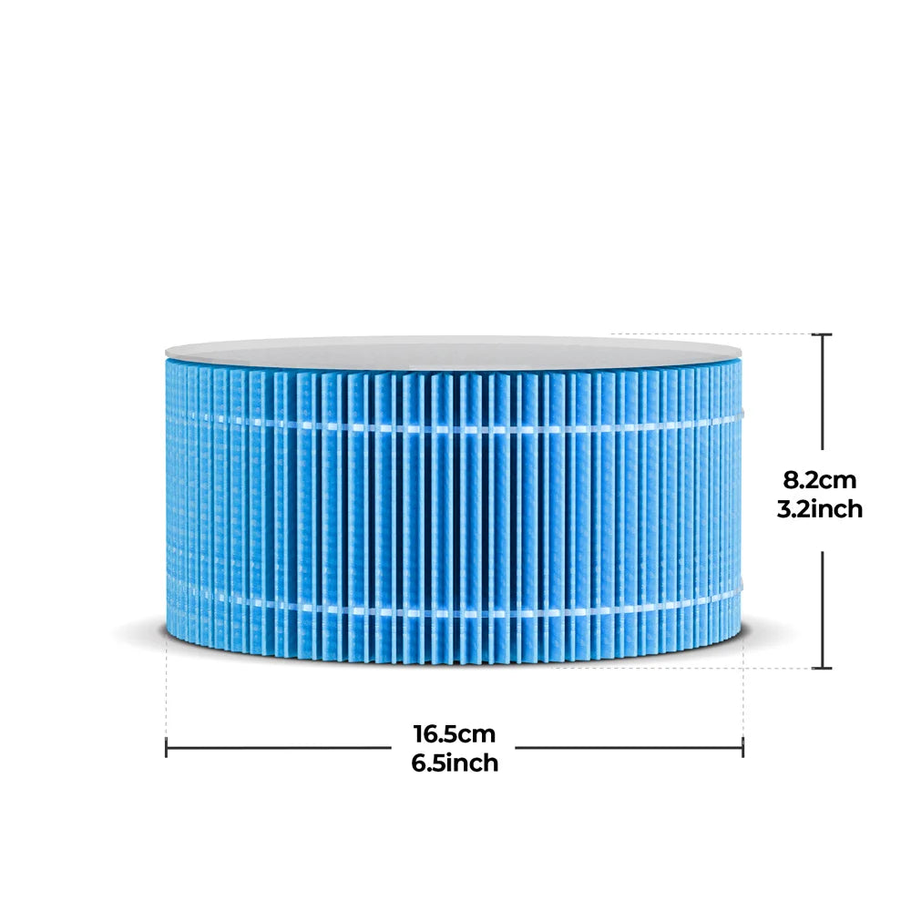 2-in-1 H13 True HEPA Air Purifier & Humidifier Combo, Pet Odor/Smoke/Allergies, 360° Air Intake, Quiet 25dB, 20~50㎡, White