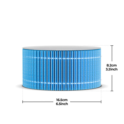 2-in-1 H13 True HEPA Air Purifier & Humidifier Combo, Pet Odor/Smoke/Allergies, 360° Air Intake, Quiet 25dB, 20~50㎡, White