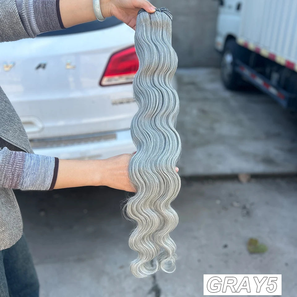 Magicae 30Inch 200g/Pc Chocolate Ombre Brown Orange Blond P27/613 Bio Body Wave Grey High Temperature Synthetic Hair Extension