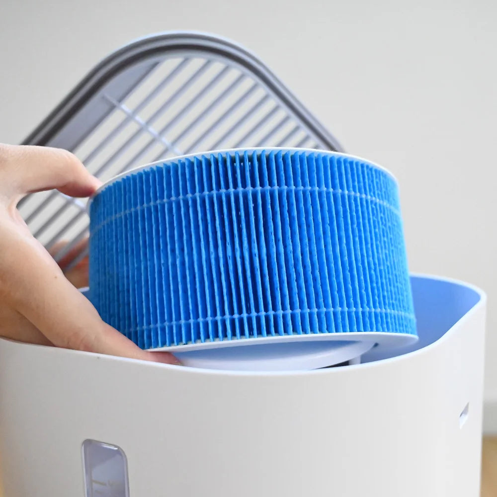 2-in-1 H13 True HEPA Air Purifier & Humidifier Combo, Pet Odor/Smoke/Allergies, 360° Air Intake, Quiet 25dB, 20~50㎡, White
