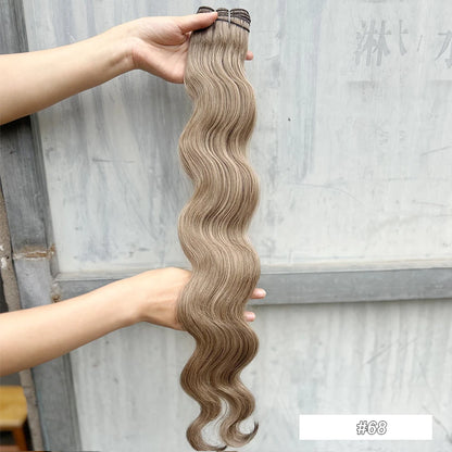 Magicae 30Inch 200g/Pc Chocolate Ombre Brown Orange Blond P27/613 Bio Body Wave Grey High Temperature Synthetic Hair Extension