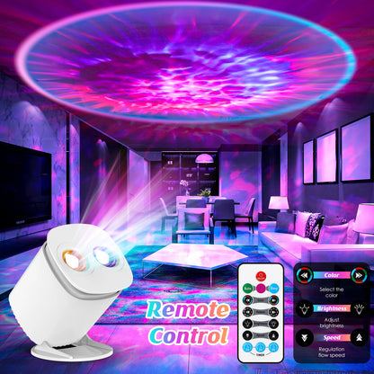 Indoor Smart Lights ABS Nebula Night Lights Projector Lamp With Remote Control for Bedroom