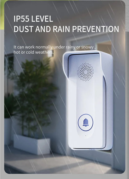 Wifi Smart Video Doorbell Smart Home Phone Security Camera With Intercom Voice Changer.