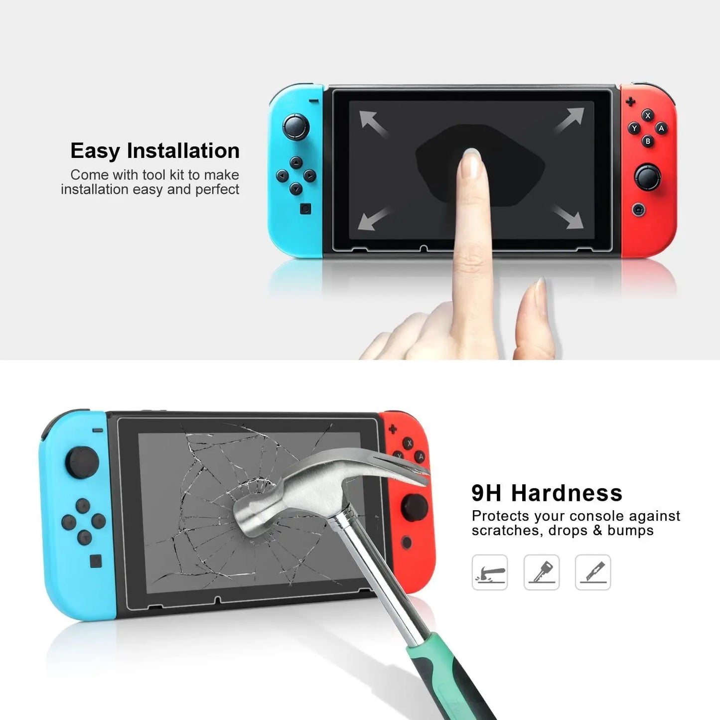 1/2/3PCS Protective Glass For Nintend Switch Tempered Glass Screen Protector for Nintendos Switch Oled Lite NS Accessories Film