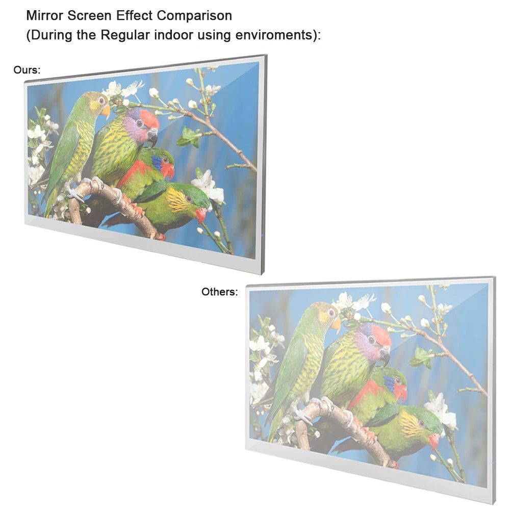 42 inches Smart webOS Mirror Bathroom Waterproof LED TV for SPA Hotel Salon in Wall Vanishing Voice Control WiFi Bluetooth
