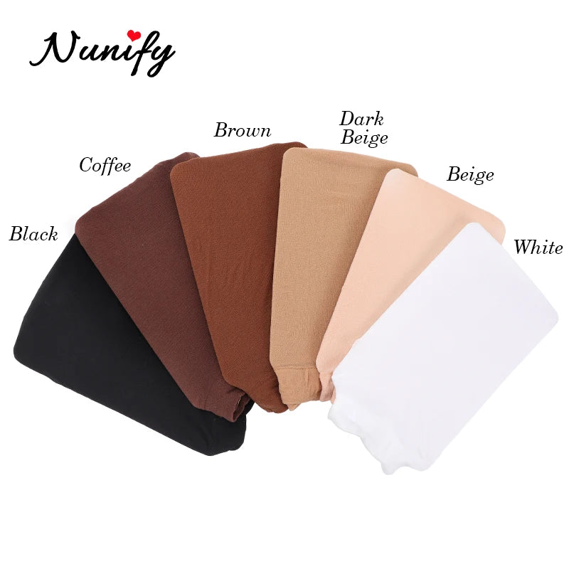 Nunify Nude Stocking Wig Cap Mesh Net Bald Cap For Install Wigs 2Pcs/Pack Free Size Strechy Stocking Cap Breathable Hairnet