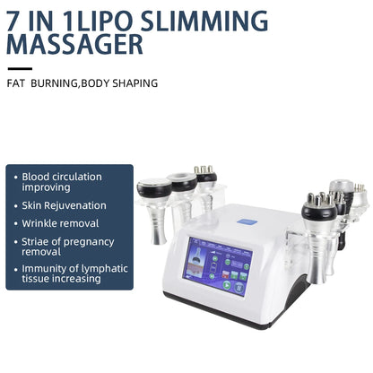 New Arrival 7 in 1 Body Shape Vacuum Cavitation Rf Body Slim Machine