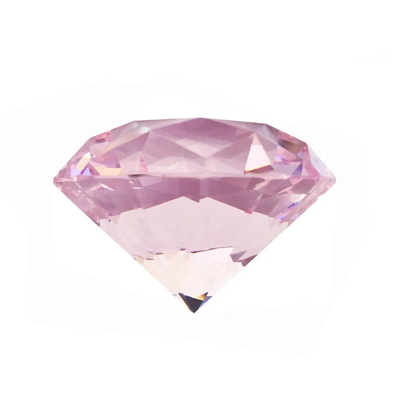 1 Piece All Colors 30mm/40mm/50mm Crystal Faceted Diamond Paperweight Table Decoration Mother's Day Gift Safe Package
