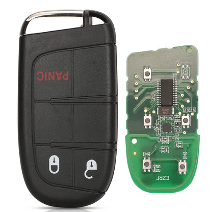 jingyuqin Aftermarket Smart Remote Key 433mhz 4A Keyless for Jeep Renegade Compass C-CUV Trailhawk SIP22 M3N-40821302 68250335AB