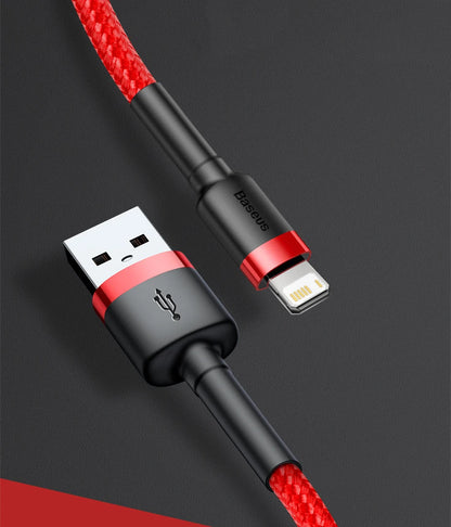 Baseus 7Pin Charge Cable for iPhone 14 13 12 11 Xs X 8 Plus Cable Fast Charging Cable for iPhone iPad Charge Cable USB Data Line