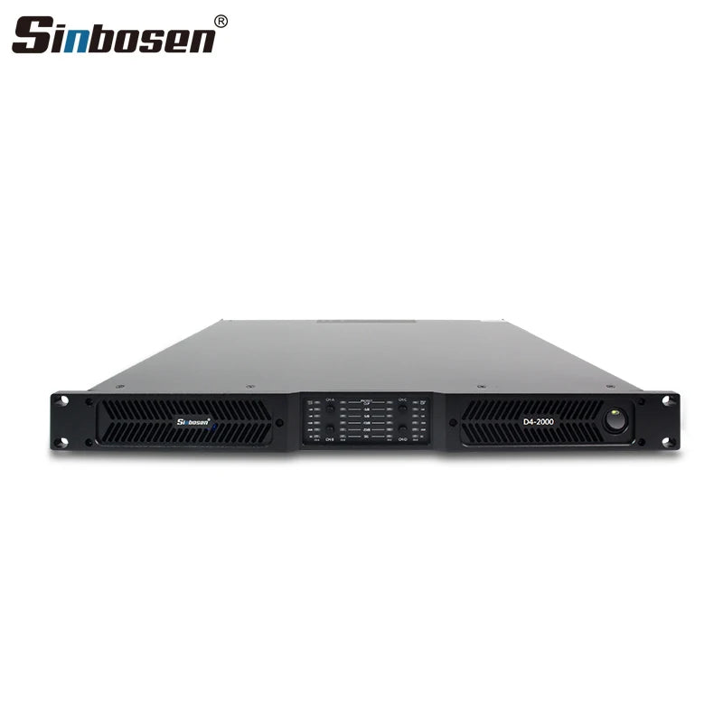 D4-2000 4 Channel High Power Mos 1u Digital Class d Audio Live Sound Amp Aluminium case Professional Amplifier