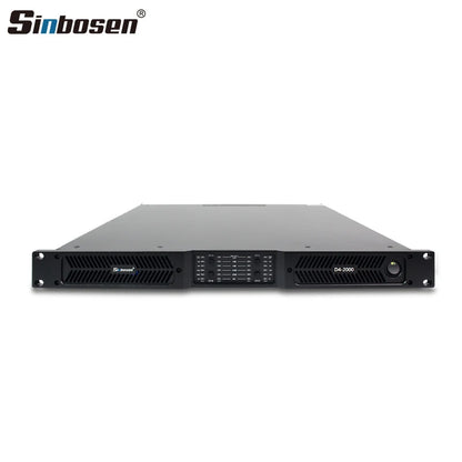 D4-2000 4 Channel High Power Mos 1u Digital Class d Audio Live Sound Amp Aluminium case Professional Amplifier