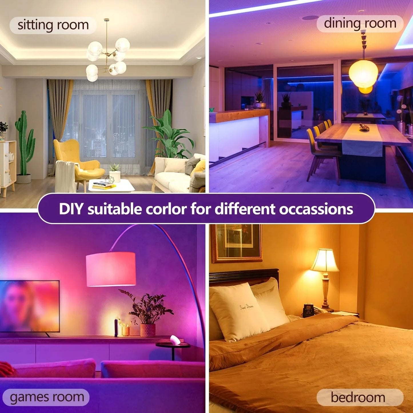 110V  220V RGBW CCT Led Light  E27 Dimming Control Surplife Tuya APP Wifi Smart LED Lighting Bulb