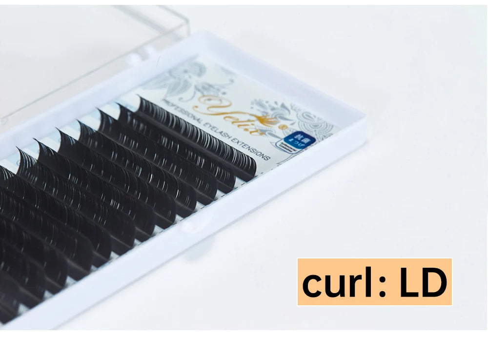 Yelix L Curl Lash Extension 8-15mm MIX Matte Mink Eyelashes Extension Individual Eyelashes L+/LU/M Curl Makeup False Lashes