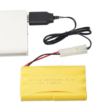 Charging Cable Battery USB Charger Ni-Cd Ni-MH Batteries Pack KET-2P Plug Adapter 9.6V 250mA Output Toys Car