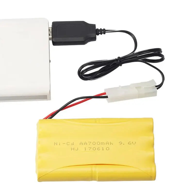 Charging Cable Battery USB Charger Ni-Cd Ni-MH Batteries Pack KET-2P Plug Adapter 9.6V 250mA Output Toys Car