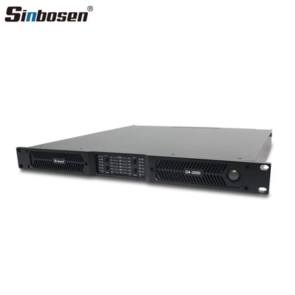 D4-2000 4 Channel High Power Mos 1u Digital Class d Audio Live Sound Amp Aluminium case Professional Amplifier