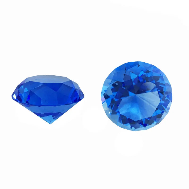 1 Piece All Colors 30mm/40mm/50mm Crystal Faceted Diamond Paperweight Table Decoration Mother's Day Gift Safe Package