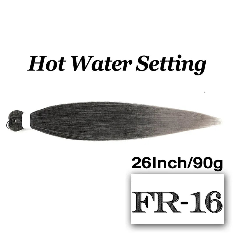 Braiding Hair Pre-stretched 26 Inch Hair Extensions for Afro Crochet Braids Synthetic Hair DIY Purple Pink Peach Red Jumbo Braid