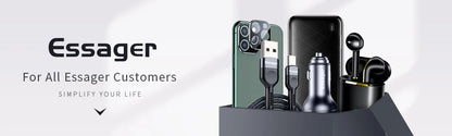 Essager Bluetooth-compatible Car Audio Cable Transmitter Wireless Receiver Car AUX 3.5mm Jack Adapter Cable Speaker Transmitter