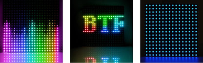1-10Pcs WS2812B RGB Flexible 16x16 8x32 256Leds Pixel Panel Matrix Screen Led Module WS2812 IC ECO Individually Addressable DC5V