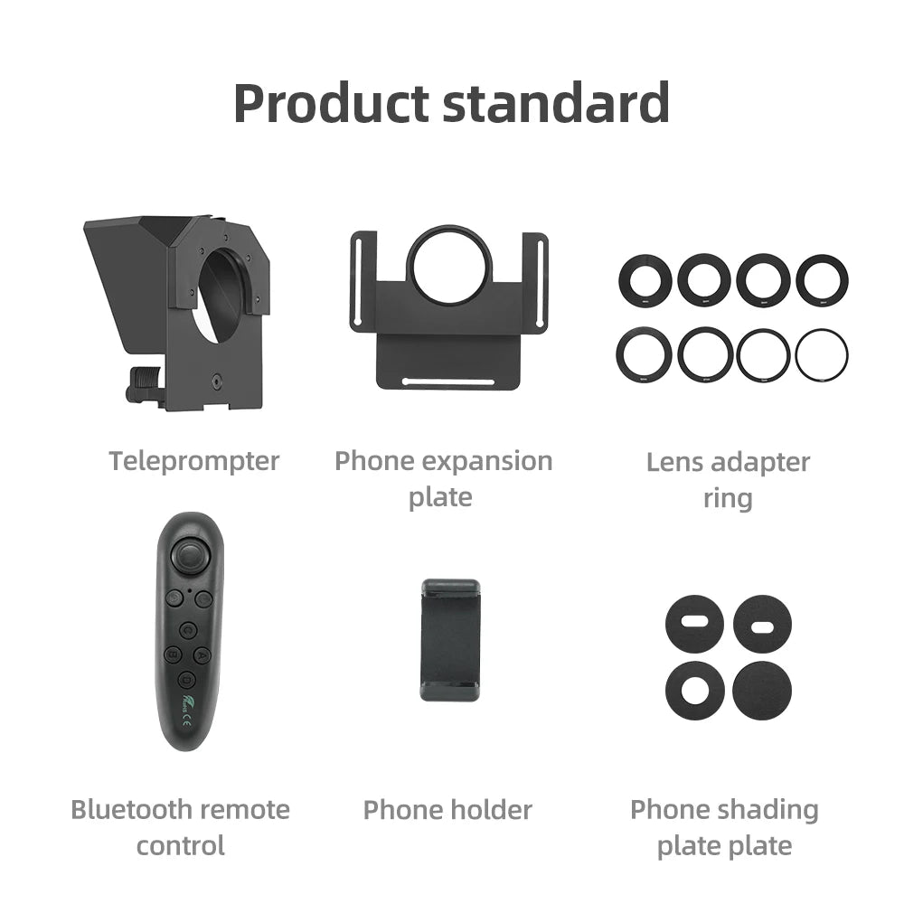 Ambitful Phone and DSLR Recording Mini Teleprompter Portable Inscriber Mobile Teleprompter Artifact Video With Remote Control