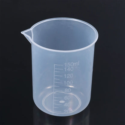 Measuring Cup Transparent Plastic Laboratory Beaker Graduated Liquid Jug Cup Kitchen Baking Cooking Measurement Scale Container