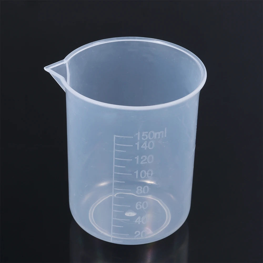 Measuring Cup Transparent Plastic Laboratory Beaker Graduated Liquid Jug Cup Kitchen Baking Cooking Measurement Scale Container