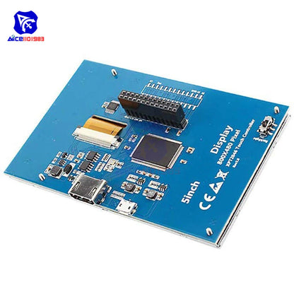 5 Inch Touch Screen ILI9486L 800x480 TFT LCD Display For Interface with Pen for Raspberry Pi 4B 3B+ 3B 2B+