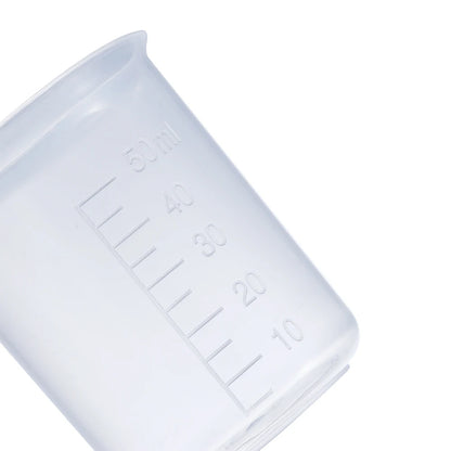 Measuring Cup Transparent Plastic Laboratory Beaker Graduated Liquid Jug Cup Kitchen Baking Cooking Measurement Scale Container