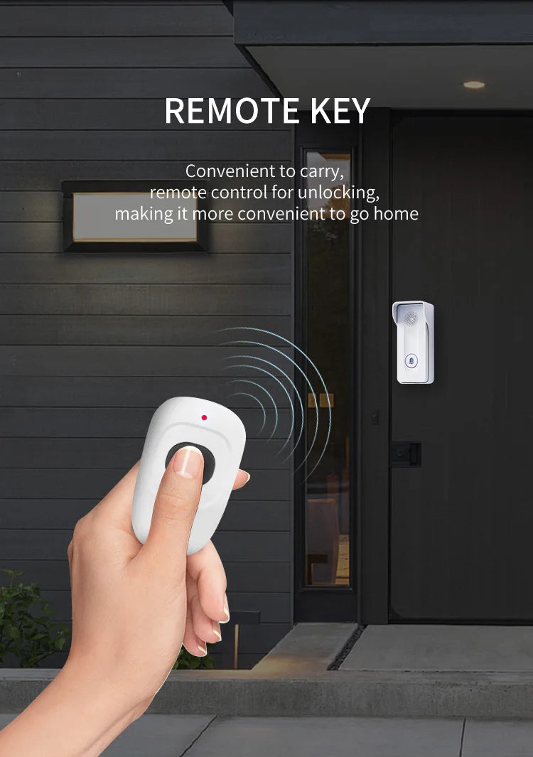 Wifi Smart Video Doorbell Smart Home Phone Security Camera With Intercom Voice Changer.