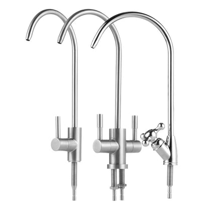 304 Stainless Steel Kitchen Water Faucet Chrome Plated 1/4 Inch Connect Reverse Osmosis Faucet For Drinking Water Purifier