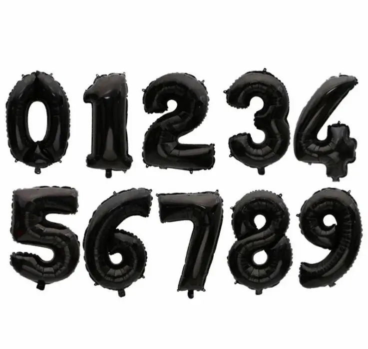 16 32 Inch Foil Birthday Balloons Number Ballon Figures Wedding Happy Birthday Party Decorations Kid Baloons Birthday