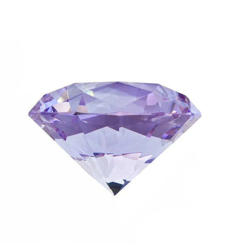 1 Piece All Colors 30mm/40mm/50mm Crystal Faceted Diamond Paperweight Table Decoration Mother's Day Gift Safe Package