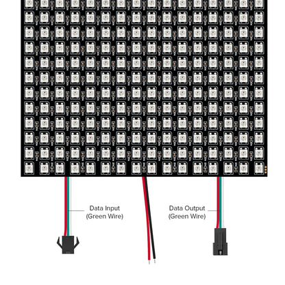 1-10Pcs WS2812B RGB Flexible 16x16 8x32 256Leds Pixel Panel Matrix Screen Led Module WS2812 IC ECO Individually Addressable DC5V