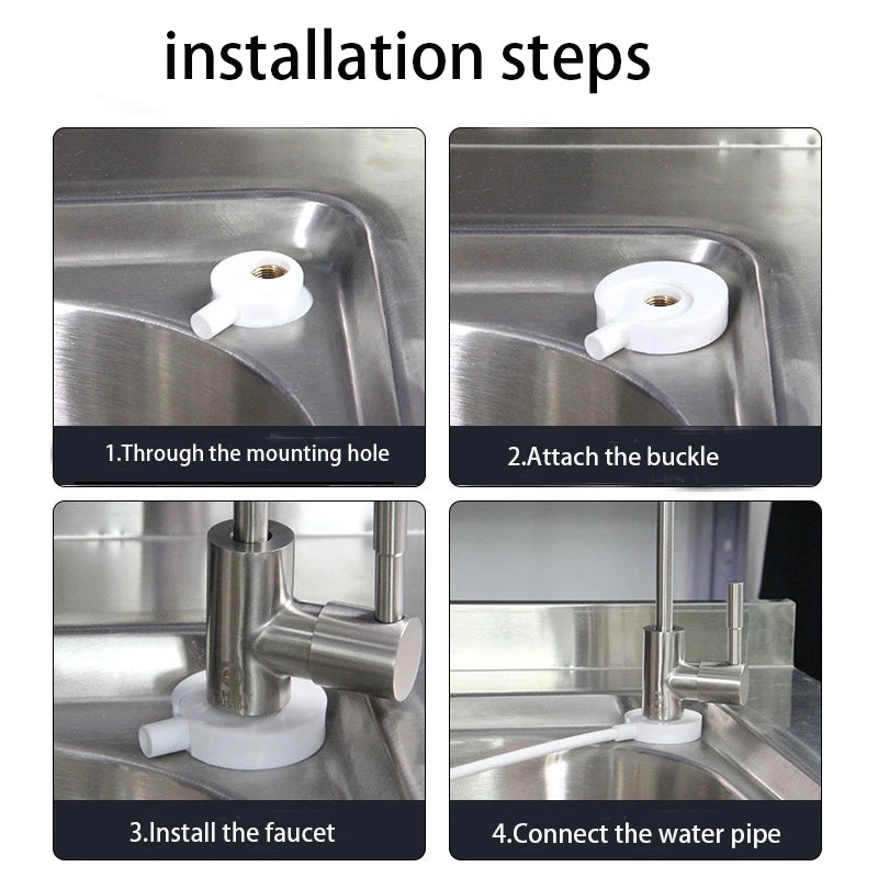 304 Stainless Steel Kitchen Water Faucet Chrome Plated 1/4 Inch Connect Reverse Osmosis Faucet For Drinking Water Purifier