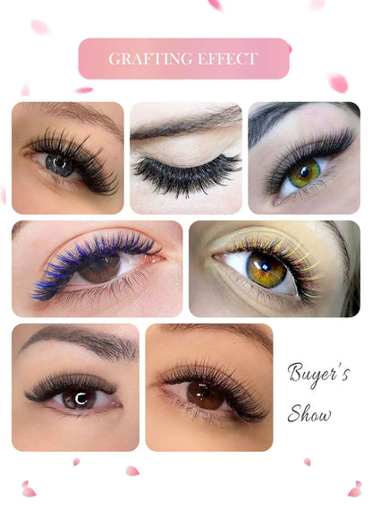 AGUUD Matte Black Individual Eyelash Extension Professional Volume Korean PBT Cashmere Lash Extension Tray Classic Lashes Cilios