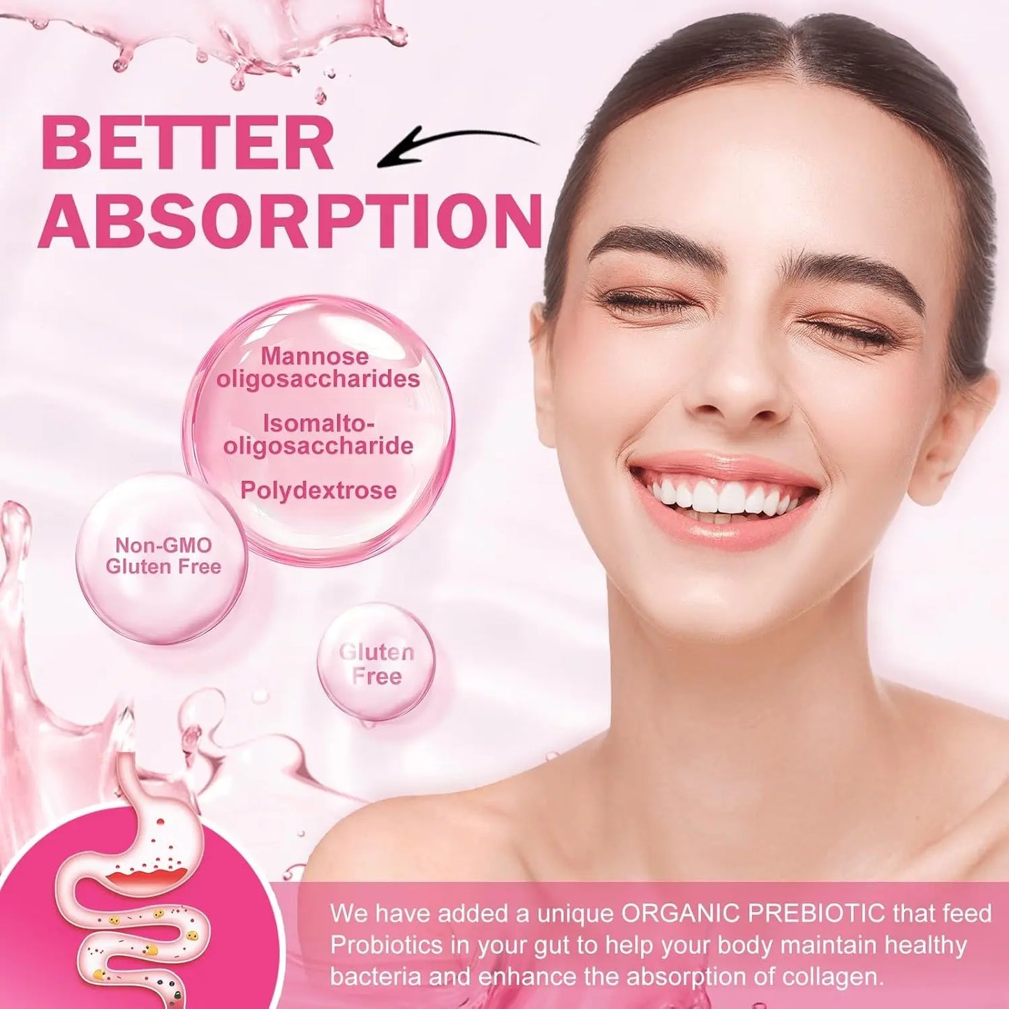 High Potency Collagen Peptides Powder Hyaluronic Acid Vitamin C Private Label Skin Hair Nail Health Boost
