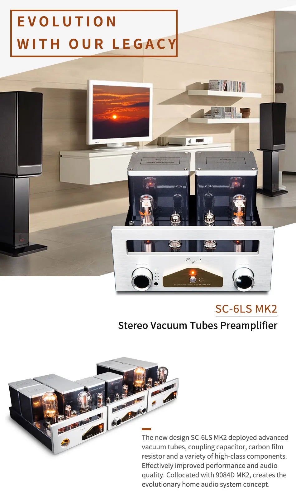 SC-6LSMK2 Stereo Vacuum Tube Preamplifier