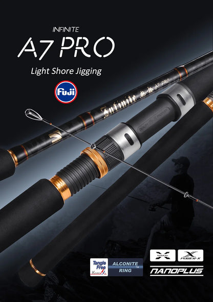 NOEBY Shore Jigging Fishing Rod 2.49m 2.75m 2.9m Fuji Guide Reel Seats Inshore Jigging Spinning Rod Saltwater Fishing Rod