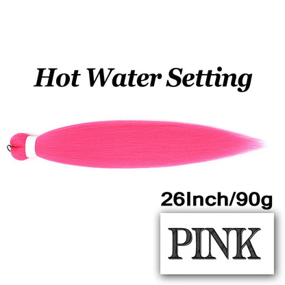 Braiding Hair Pre-stretched 26 Inch Hair Extensions for Afro Crochet Braids Synthetic Hair DIY Purple Pink Peach Red Jumbo Braid