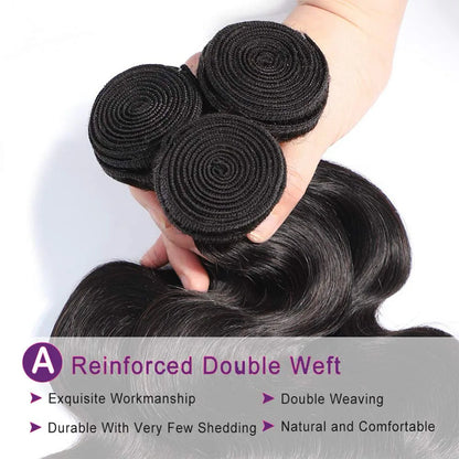 16A Top Quality 100% Virgin Raw Body Wave Human Hair Bundles Deal Deep Curly Hair Bundles Extensions Double Drawn 8-30”Wholesale