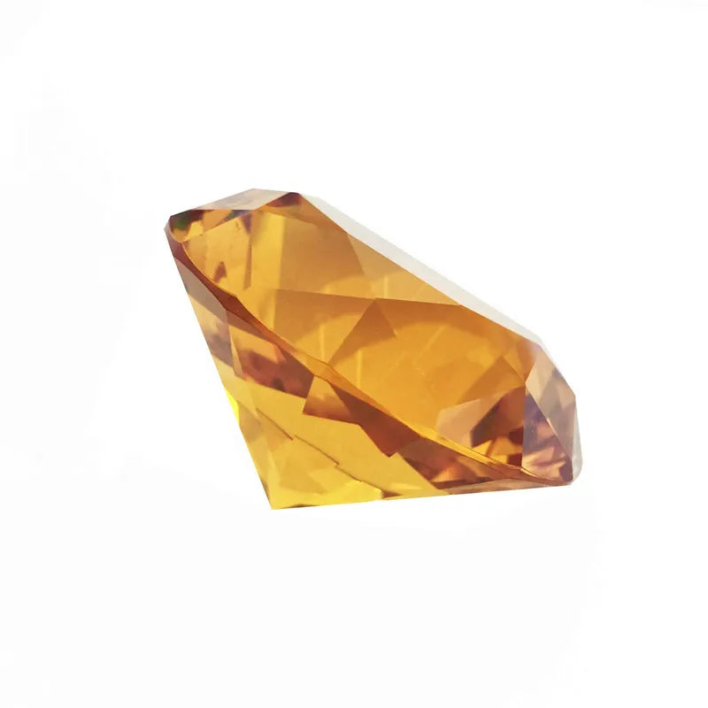 1 Piece All Colors 30mm/40mm/50mm Crystal Faceted Diamond Paperweight Table Decoration Mother's Day Gift Safe Package