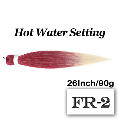 Braiding Hair Pre-stretched 26 Inch Hair Extensions for Afro Crochet Braids Synthetic Hair DIY Purple Pink Peach Red Jumbo Braid